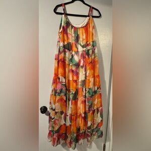 Colorful Floral Maxi Dress